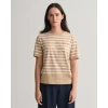 GANT Logo Striped T-Shirt dark khaki 4200261