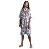 MOLLY BRACKEN Printed loose dress white LA1339