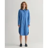 GANT OS STRIPED SHIRT DRESS denim blue 4503227