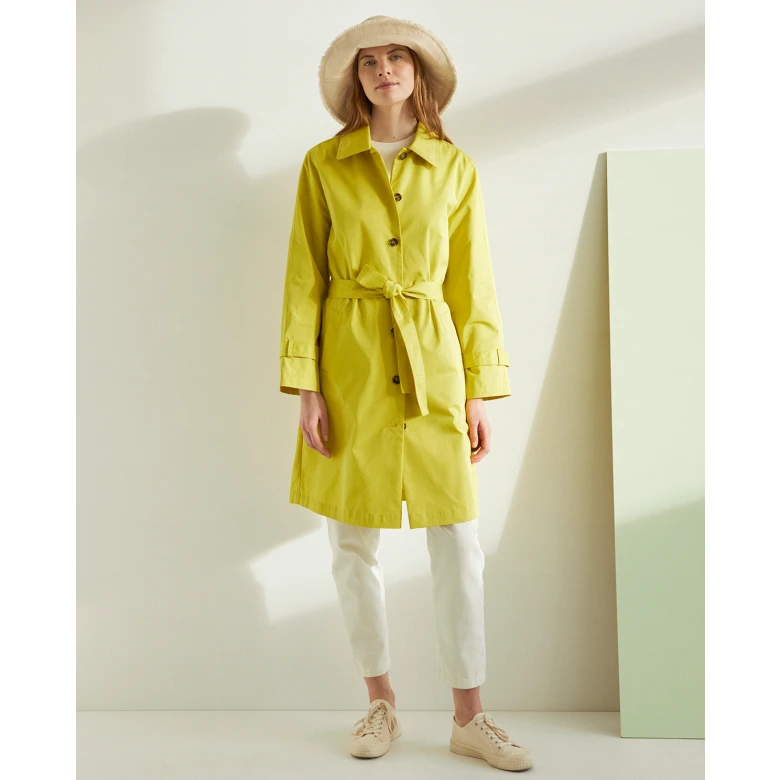 YERSE WATER-REPELLENT RAINCOAT WITH COLLAR pistachio 38600