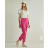 YERSE Παντελόνι tencel straight leg fushia 38810