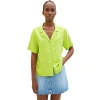 TOM TAILOR Relaxed resort shirt ss lime 1035437