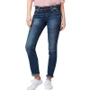 TOM TAILOR Alexa straight leg mid rise denim Denim Dark 1008119