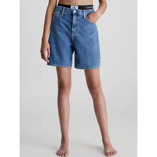 CALVIN KLEIN BERMUDA MOM SHORT Denim Medium J20J221181