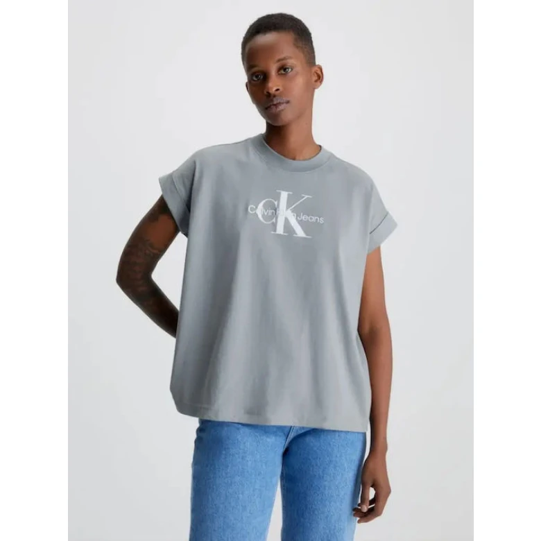 CALVIN KLEIN ARCHIVAL MONOLOGO RELAXED TEE Overcast Grey J20J220717