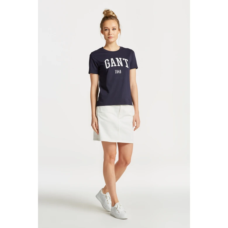 GANT Logo ss T-shirt gentle blue 4200670