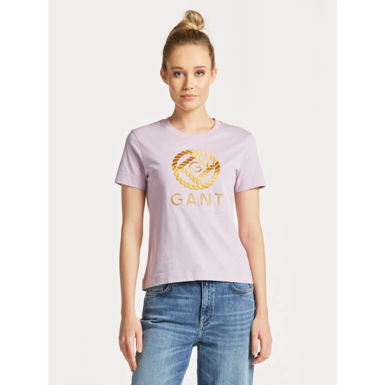 GANT Rope Icon ss T-shirt soothing lilac 4200227