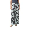 COMMA Loose fit trousers with an all-over print anthracite 2129150