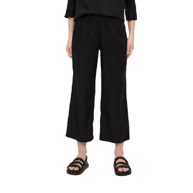 S.OLIVER Linen culotte black 2128993