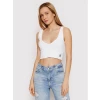 CALVIN KLEIN RIB CROP TOP Bright White J20J218334