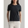 GANT T-shirt relaxed fit 100% cotton με κεντημένο logo black 4200433