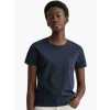 GANT T-shirt relaxed fit 100% cotton με κεντημένο logo evening blue 4200433