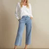 RED BUTTON Midstone used cropped Denim Rince 4228