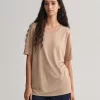 GANT Relaxed Drape T-shirt dry sand 4200241