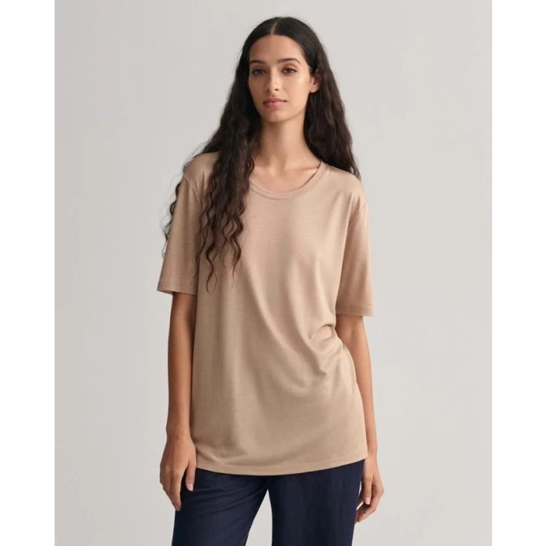 GANT Relaxed Drape T-shirt dry sand 4200241