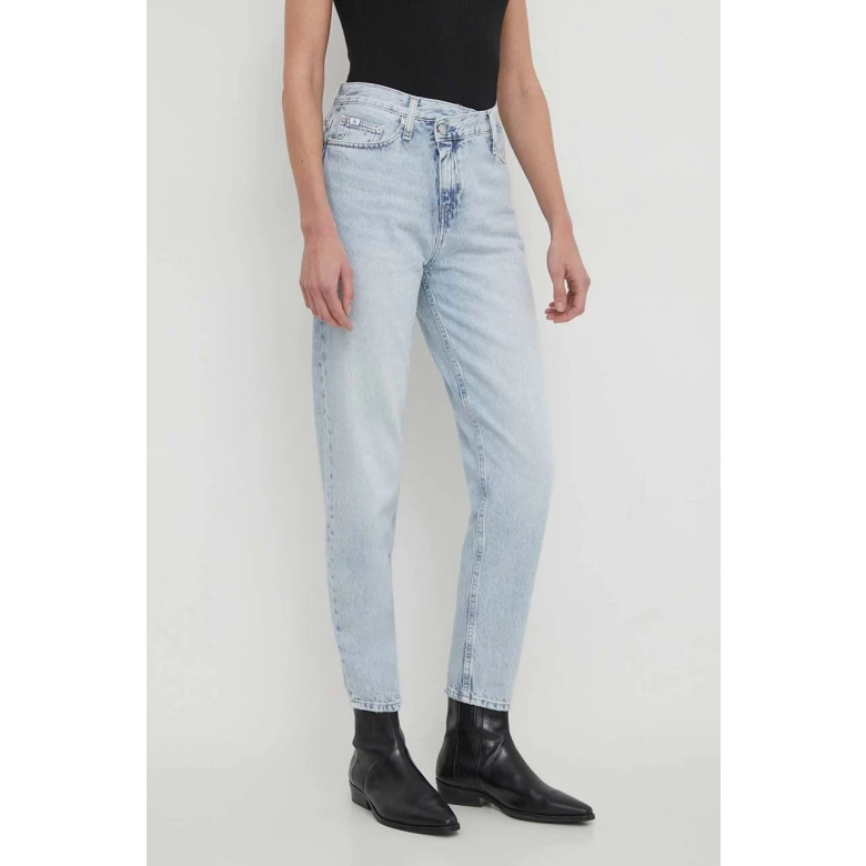 CALVIN KLEIN MOM JEAN WRAP WAIST Denim Light J20J222769