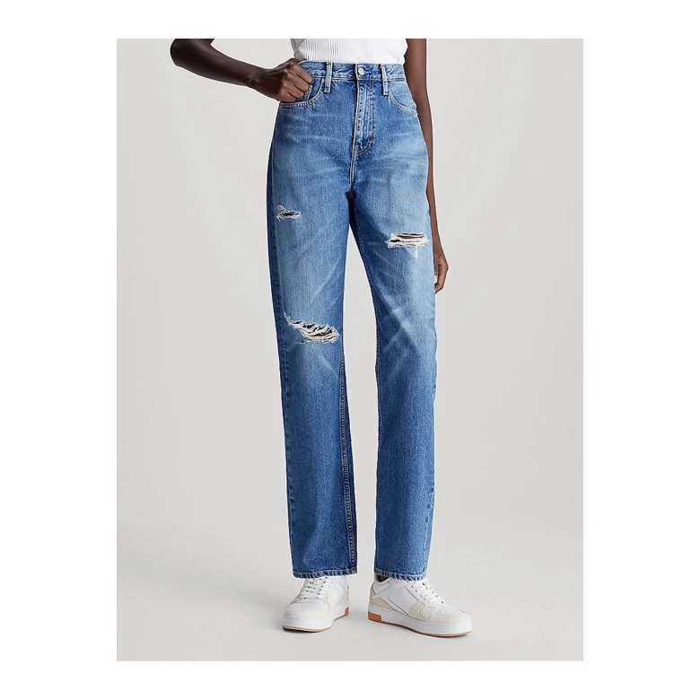 CALVIN KLEIN HIGH RISE STRAIGHT Denim Medium J20J223509