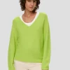 S.OLIVER Jumper with a V-neckline pistachio 2145636