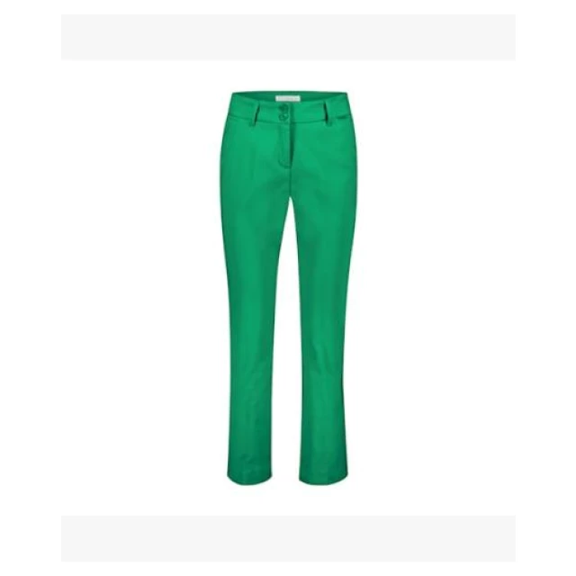 RED BUTTON Crop Pants emerald 4206