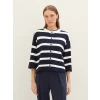 TOM TAILOR Knit cardigan with stripes navy 1040999