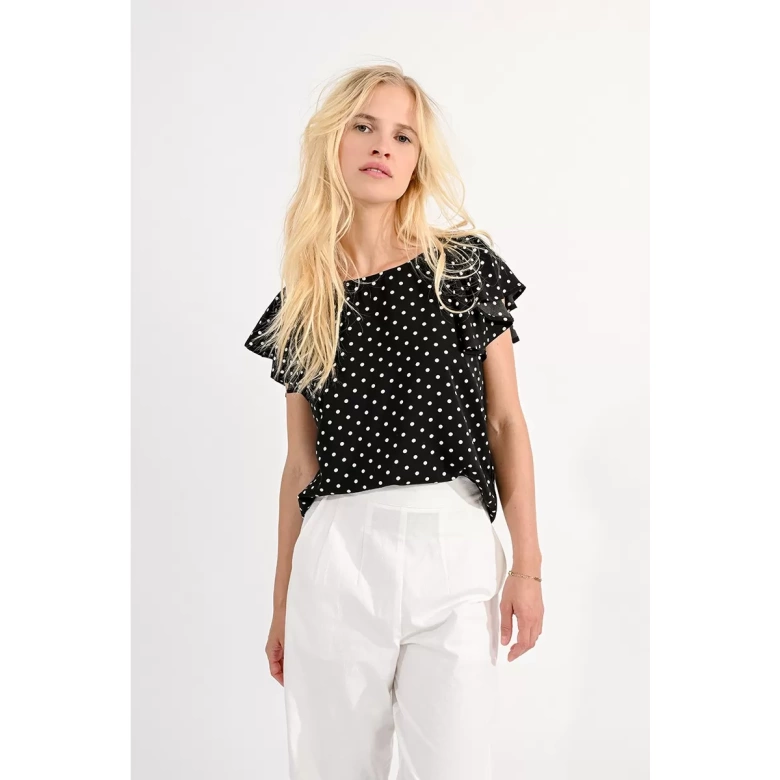 POLKA DOTS PRINT TOP