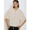 SKATIE Visc shirt with polka dot print ecru S05B88