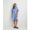 YERSE SHORT SHIRT DRESS blue 40829