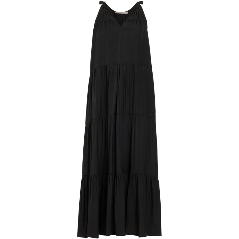 COSTAMANI Light fabric long V dress black 2404314