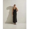 YERSE FLOWING STRAP LYOCELL DRESS black 40714