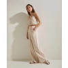 YERSE STRIPED LINEN PANTS ecru 40717